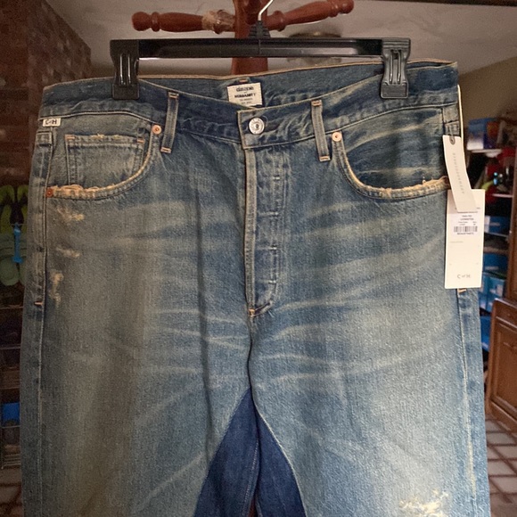 NWT Citizens of Humanity Premium Vintage Cora Crop Relaxed Shadow Inseam Jeans - Picture 5 of 7
